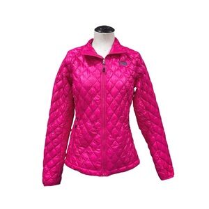 The North Face Jacket Womens Pink Fuchsia Thermoball Insulated Full Zip Puffer S
